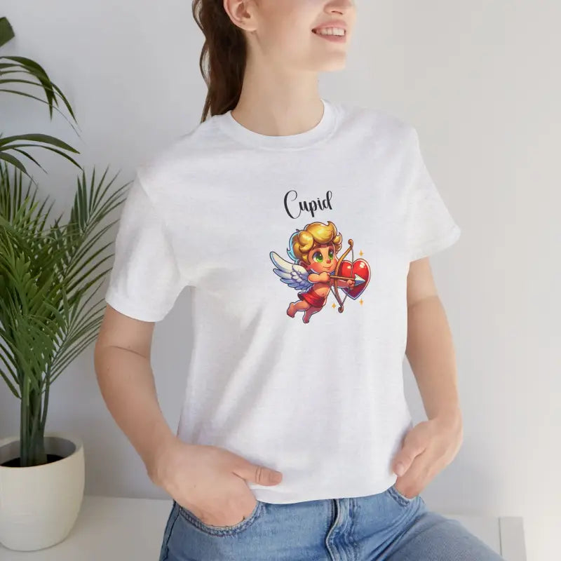 Cupid's Arrow Jersey Short Sleeve Tee - Valentine Day's - DipaliZ