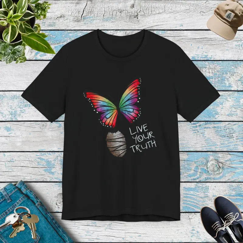 Unisex Jersey Short Sleeve Tee Extravaganza - Butterfly Cocoon - DipaliZ