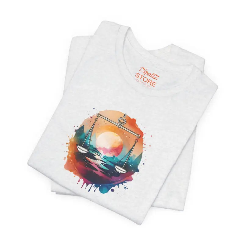 Libra Zodiac Unisex Jersey Short Sleeve Tee - Soft Cotton - DipaliZ