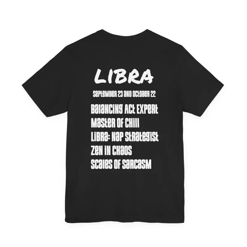 Libra Zodiac Unisex Jersey Short Sleeve Tee - Soft Cotton - DipaliZ