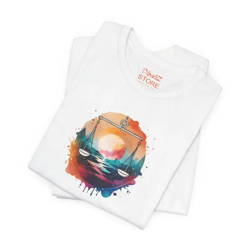 Libra Zodiac Unisex Jersey Short Sleeve Tee - Soft Cotton - DipaliZ