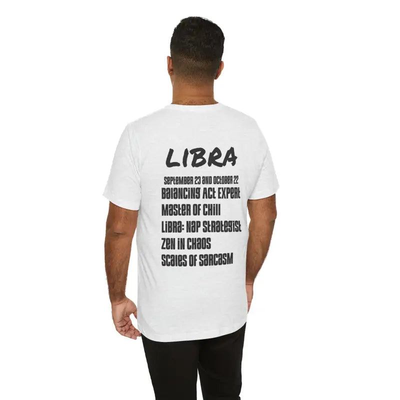 Libra Zodiac Unisex Jersey Short Sleeve Tee - Soft Cotton - DipaliZ