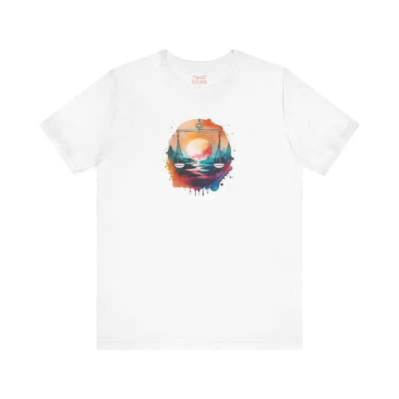 Libra Zodiac Unisex Jersey Short Sleeve Tee - Soft Cotton - DipaliZ