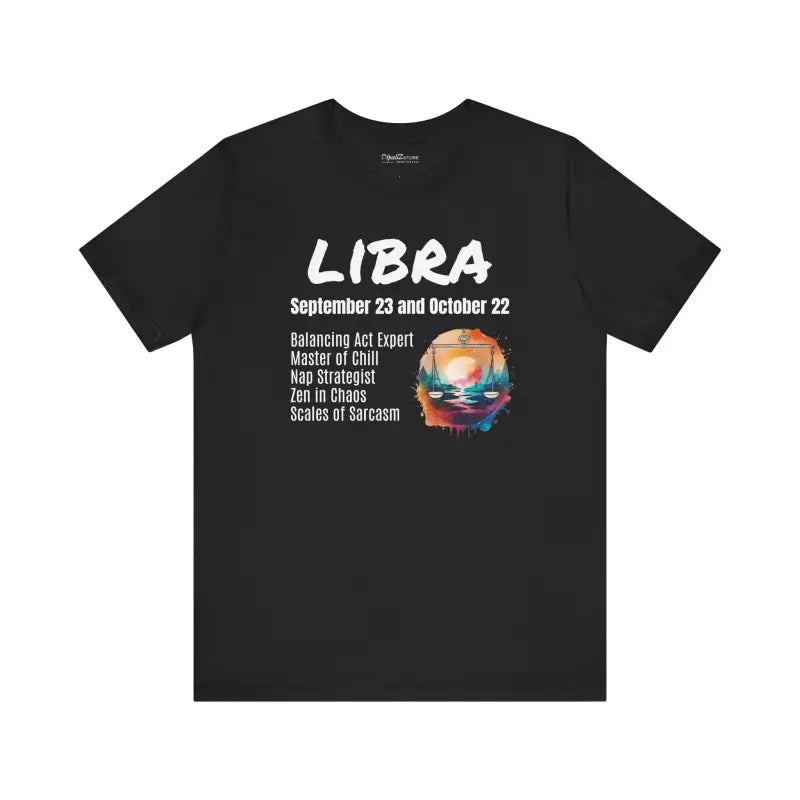 Libra Tee Jersey Short Sleeve - Zodiac Unisex Soft Cotton - DipaliZ
