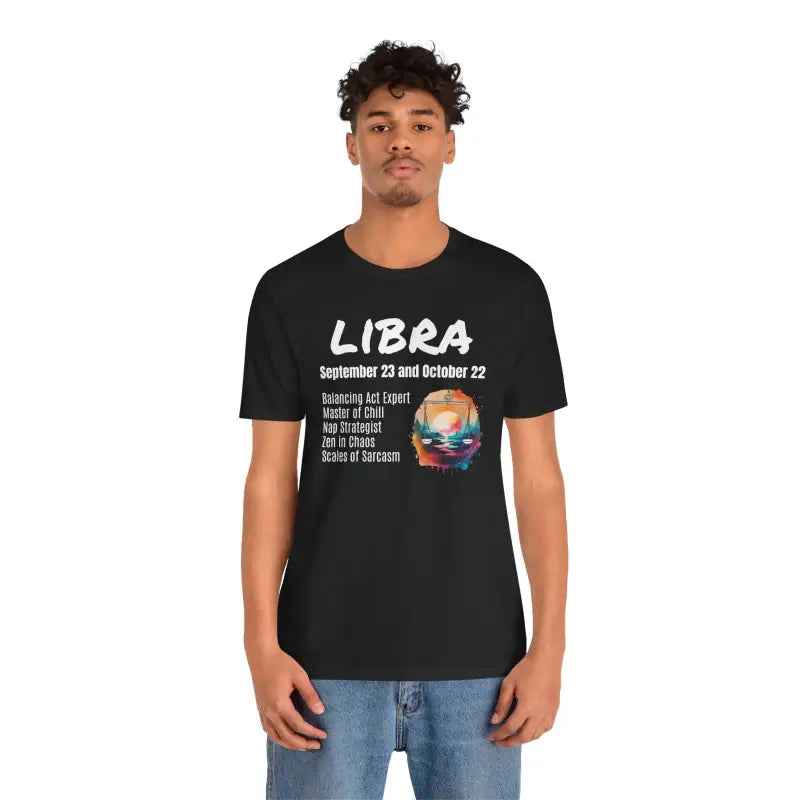 Libra Tee Jersey Short Sleeve - Zodiac Unisex Soft Cotton - DipaliZ
