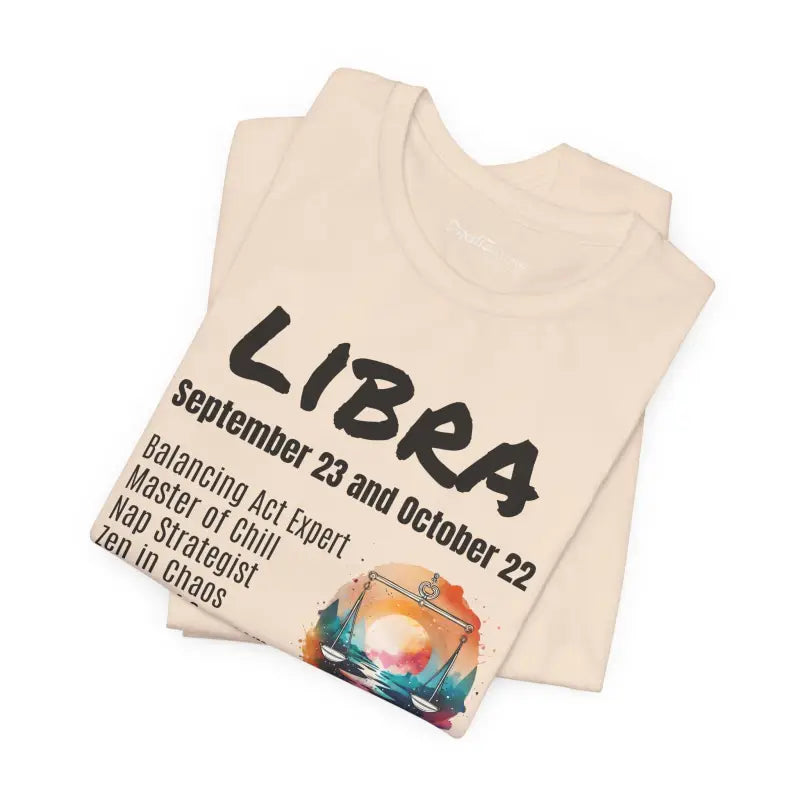 Libra Tee Jersey Short Sleeve - Zodiac Unisex Soft Cotton - DipaliZ