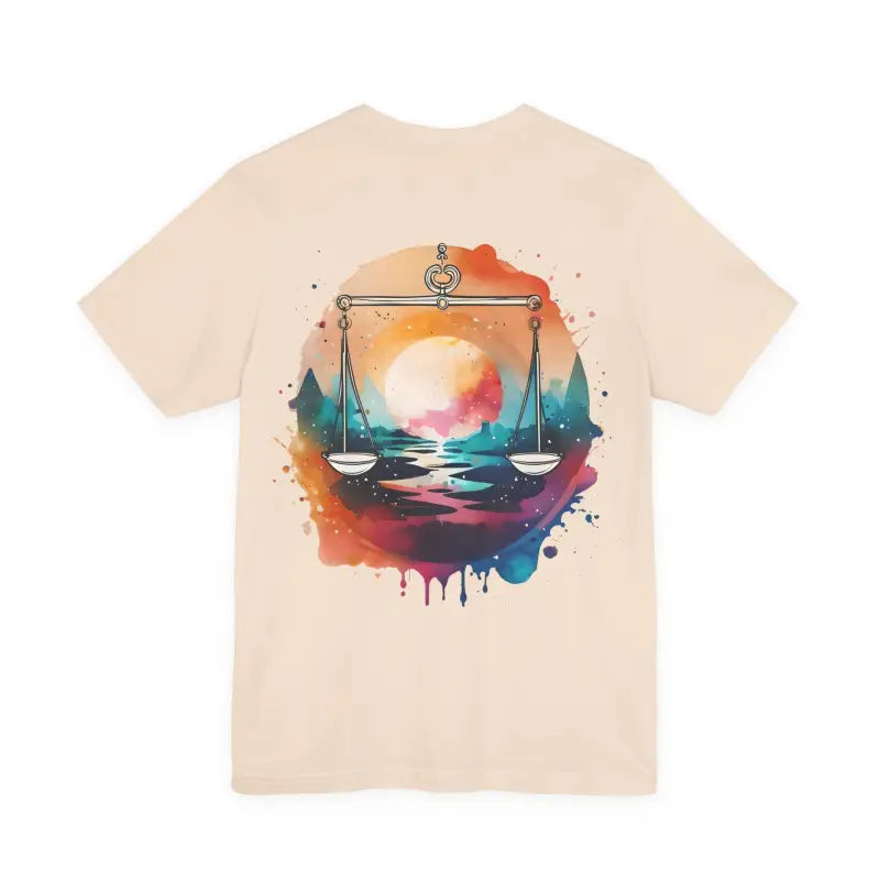 Libra Tee Jersey Short Sleeve - Zodiac Unisex Soft Cotton - DipaliZ