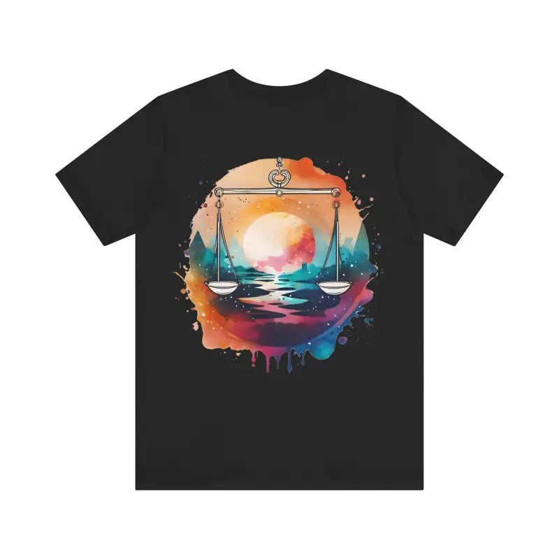 Libra Tee Jersey Short Sleeve - Zodiac Unisex Soft Cotton - DipaliZ
