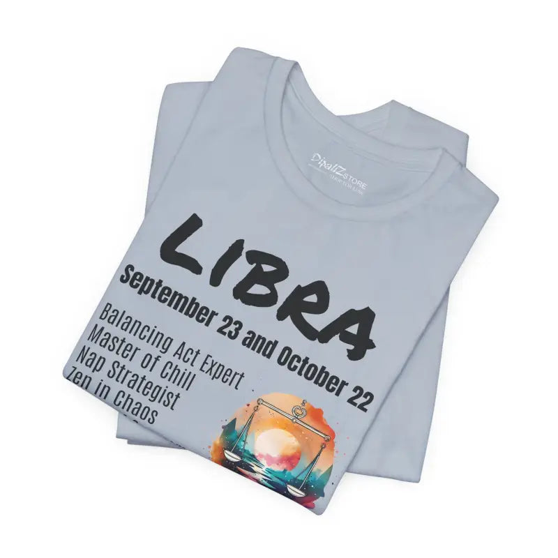 Libra Tee Jersey Short Sleeve - Zodiac Unisex Soft Cotton - DipaliZ