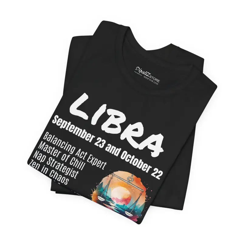 Libra Tee Jersey Short Sleeve - Zodiac Unisex Soft Cotton - DipaliZ
