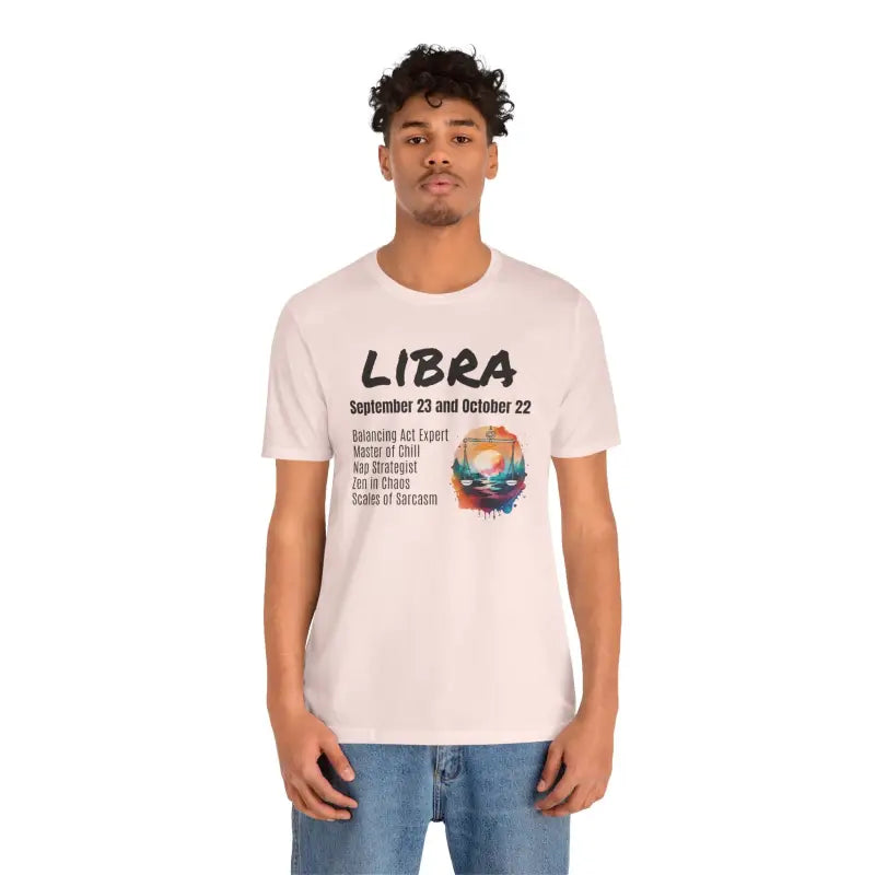 Libra Tee Jersey Short Sleeve - Zodiac Unisex Soft Cotton - DipaliZ