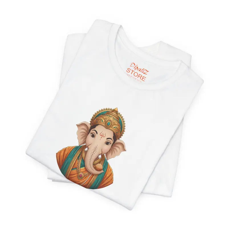 Lord Ganesha Jersey Short Sleeve Tee - Unisex Fit - DipaliZ