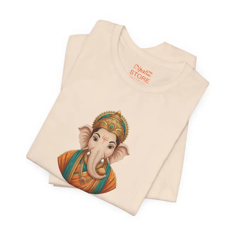 Lord Ganesha Jersey Short Sleeve Tee - Unisex Fit - DipaliZ