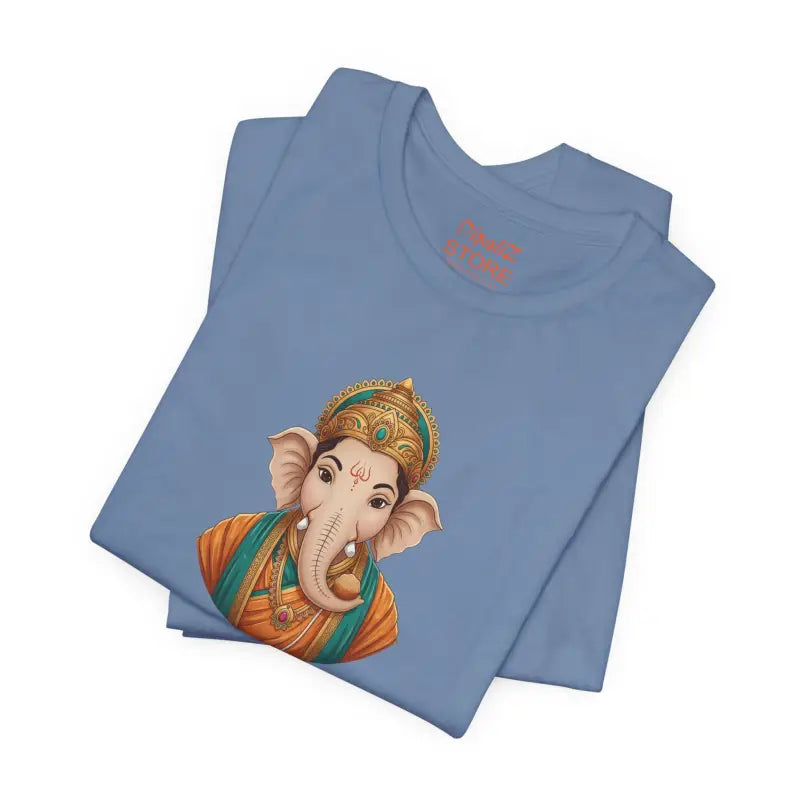 Lord Ganesha Jersey Short Sleeve Tee - Unisex Fit - DipaliZ
