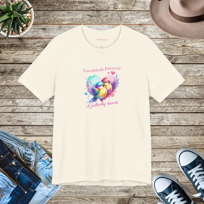Lovebirds Forever Cotton Tee - Unisex Short Sleeve - DipaliZ
