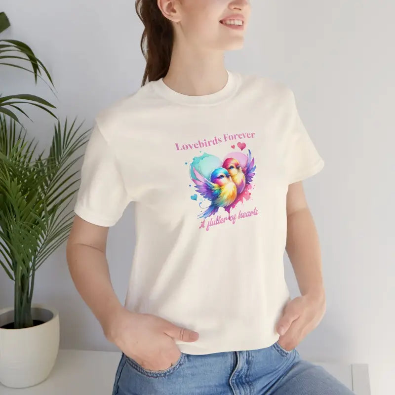 Lovebirds Forever Cotton Tee - Unisex Short Sleeve - DipaliZ
