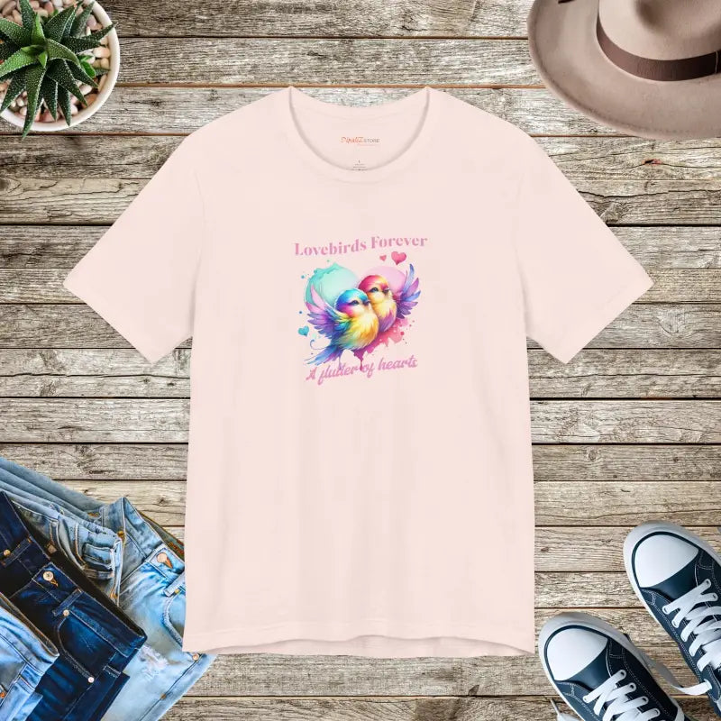 Lovebirds Forever Cotton Tee - Unisex Short Sleeve - DipaliZ