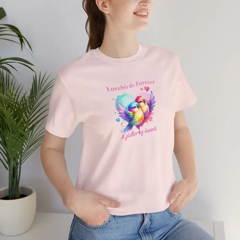 Lovebirds Forever Cotton Tee - Unisex Short Sleeve - DipaliZ