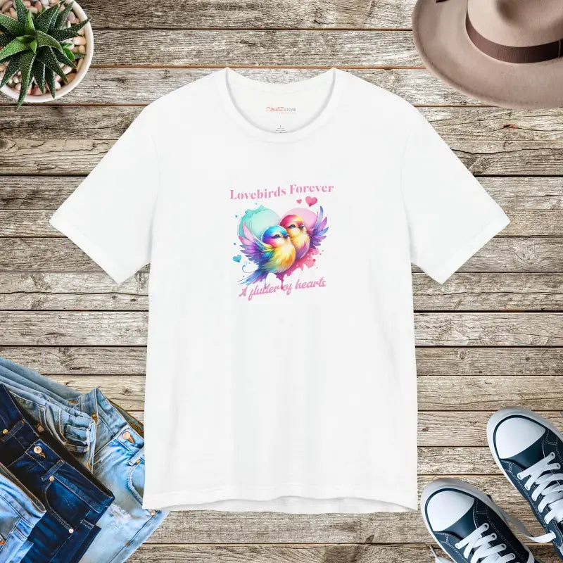 Lovebirds Forever Cotton Tee - Unisex Short Sleeve - DipaliZ