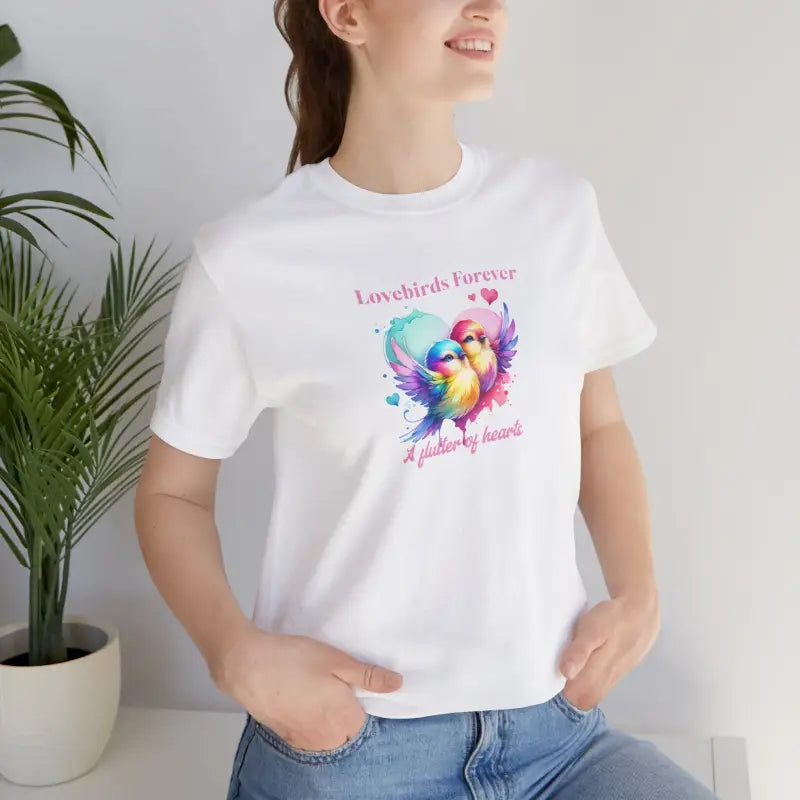 Lovebirds Forever Cotton Tee - Unisex Short Sleeve - DipaliZ
