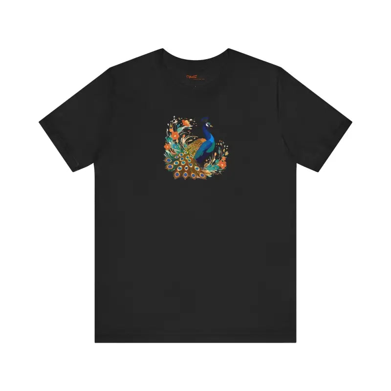Peacock Unisex Jersey Short Sleeve Tee - Soft Cotton - DipaliZ