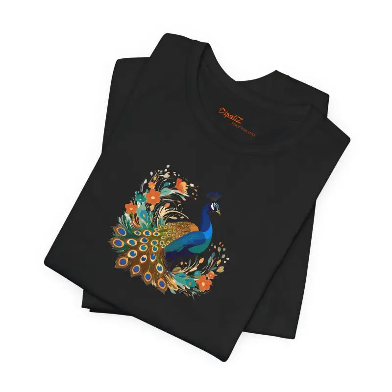 Peacock Unisex Jersey Short Sleeve Tee - Soft Cotton - DipaliZ
