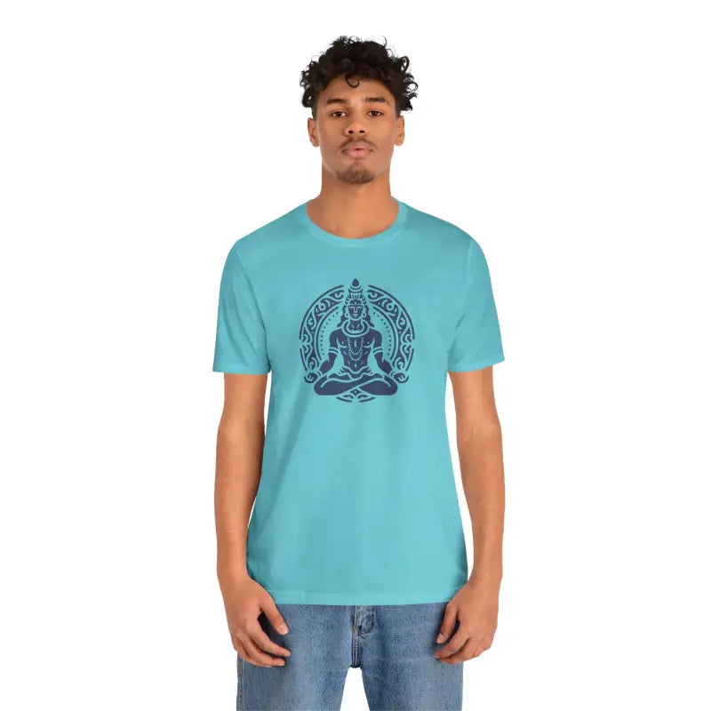 Unisex Jersey Short Sleeve Tee - Shiva Meditation Design - DipaliZ