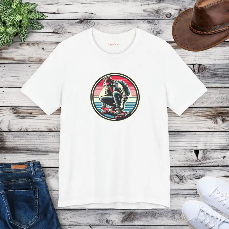 Unisex Jersey Short Sleeve Tee - Skater Design - DipaliZ
