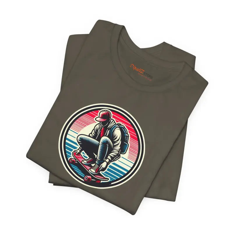Unisex Jersey Short Sleeve Tee - Skater Design - DipaliZ