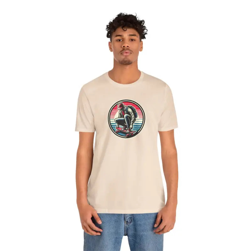 Unisex Jersey Short Sleeve Tee - Skater Design - DipaliZ