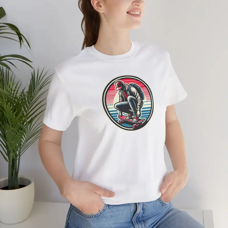 Unisex Jersey Short Sleeve Tee - Skater Design - DipaliZ