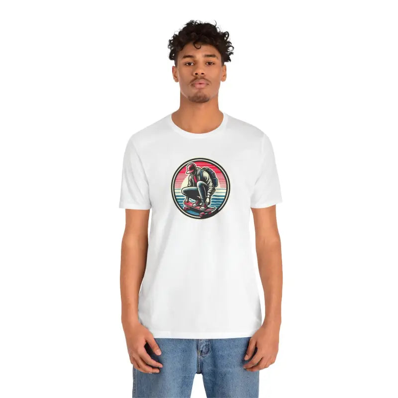 Unisex Jersey Short Sleeve Tee - Skater Design - DipaliZ