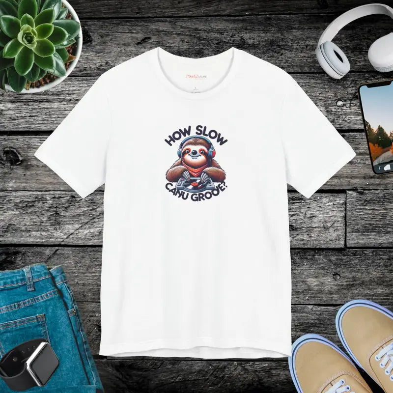 Sloth DJ Tee - Unisex Jersey Short Sleeve - DipaliZ
