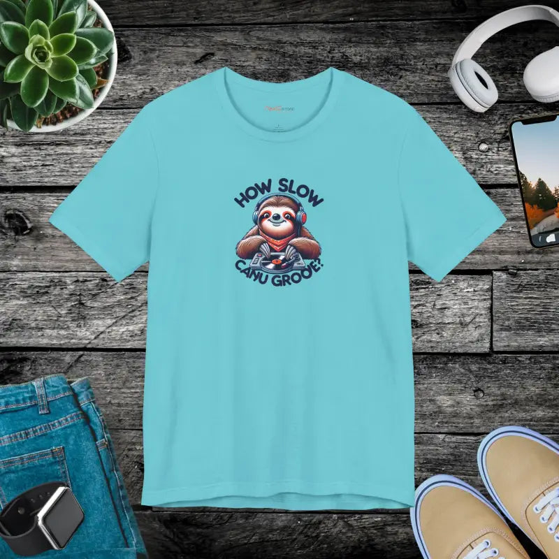 Sloth DJ Tee - Unisex Jersey Short Sleeve - DipaliZ