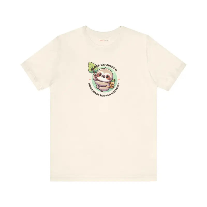 Sloth Expedition Short Sleeve Tee - Unisex Cotton - DipaliZ
