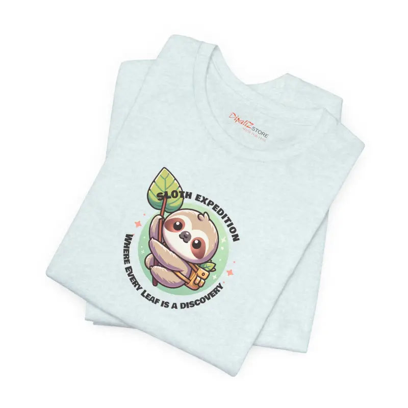 Sloth Expedition Short Sleeve Tee - Unisex Cotton - DipaliZ