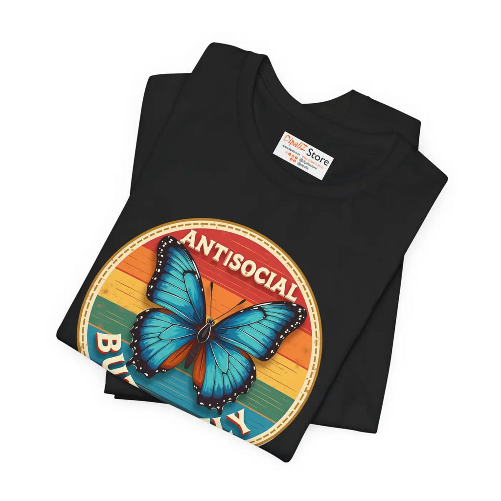 Anti Social Butterfly Unisex Jersey Short Sleeve Tee - DipaliZ