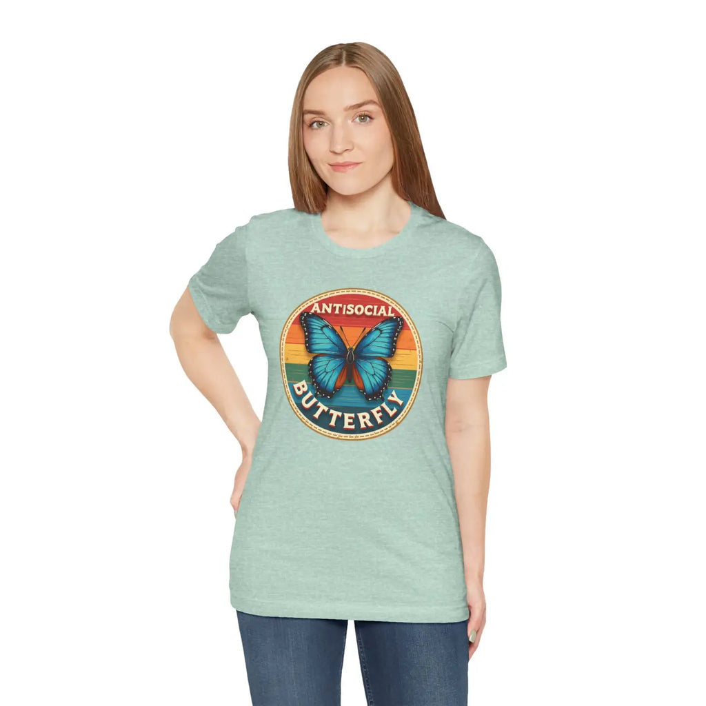 Anti Social Butterfly Unisex Jersey Short Sleeve Tee - DipaliZ