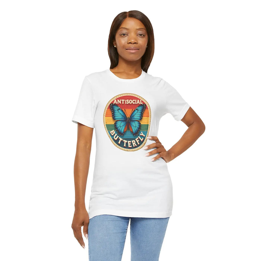 Anti Social Butterfly Unisex Jersey Short Sleeve Tee - DipaliZ