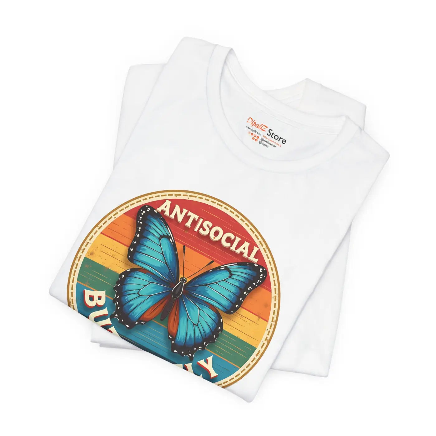 Anti Social Butterfly Unisex Jersey Short Sleeve Tee - DipaliZ