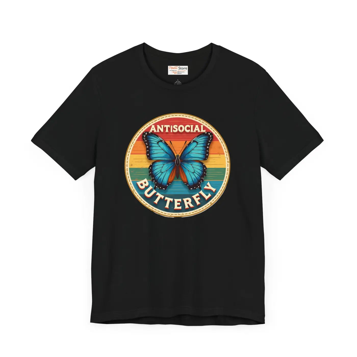 Anti Social Butterfly Unisex Jersey Short Sleeve Tee - DipaliZ