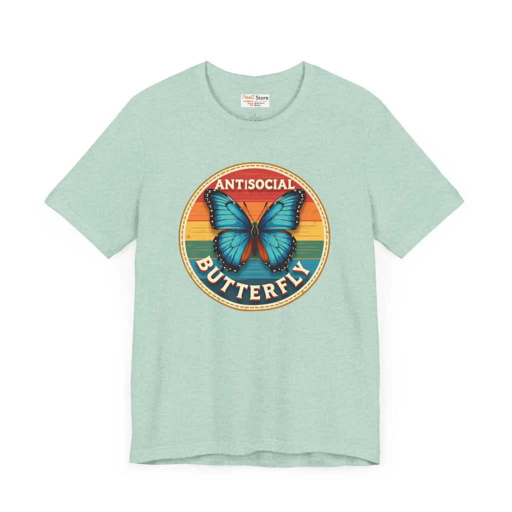 Anti Social Butterfly Unisex Jersey Short Sleeve Tee - DipaliZ