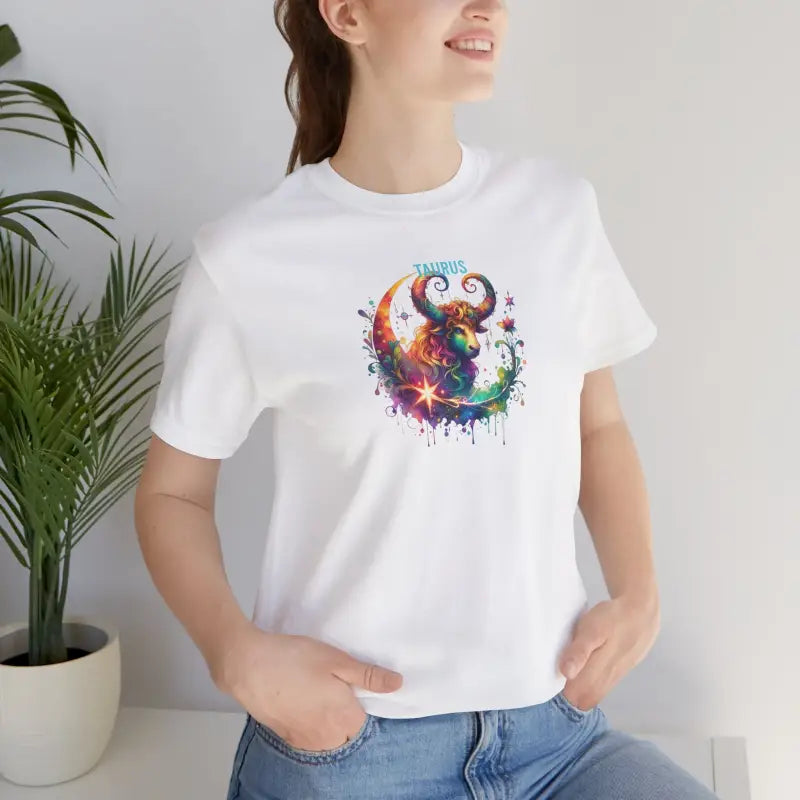 Taurus Zodiac Sign Jersey Short Sleeve Tee - Unisex - DipaliZ