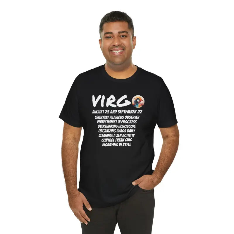 Unisex Jersey Short Sleeve Tee - Virgo Zodiac Design - DipaliZ