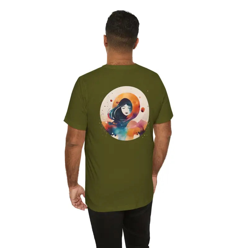 Unisex Jersey Short Sleeve Tee - Virgo Zodiac Design - DipaliZ