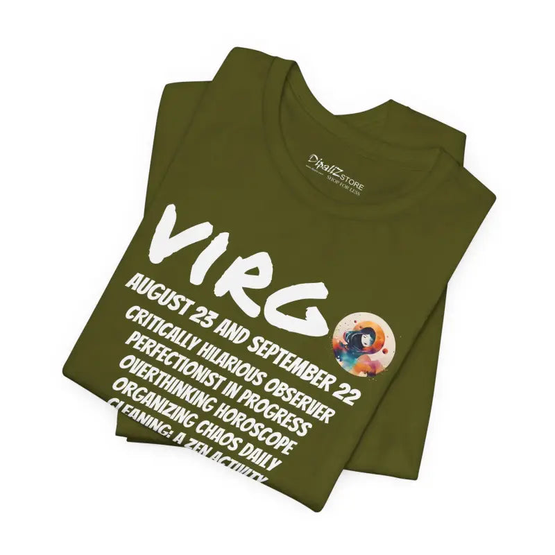 Unisex Jersey Short Sleeve Tee - Virgo Zodiac Design - DipaliZ