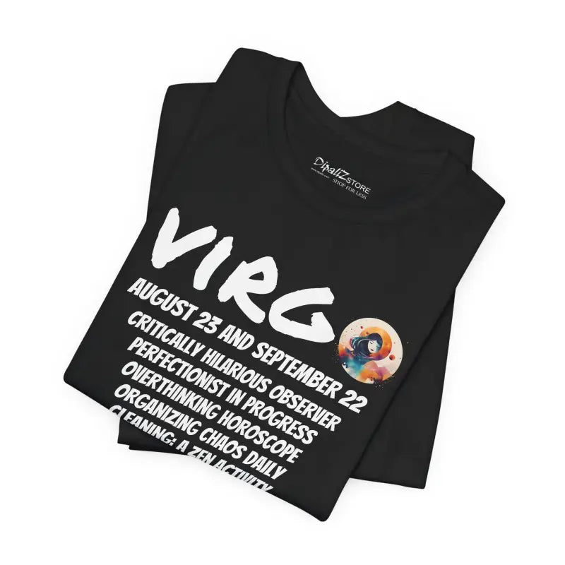 Unisex Jersey Short Sleeve Tee - Virgo Zodiac Design - DipaliZ