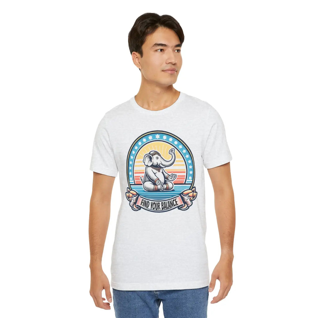 Elephant Design Tee - Positive Energy Shirt for Yoga - DipaliZ