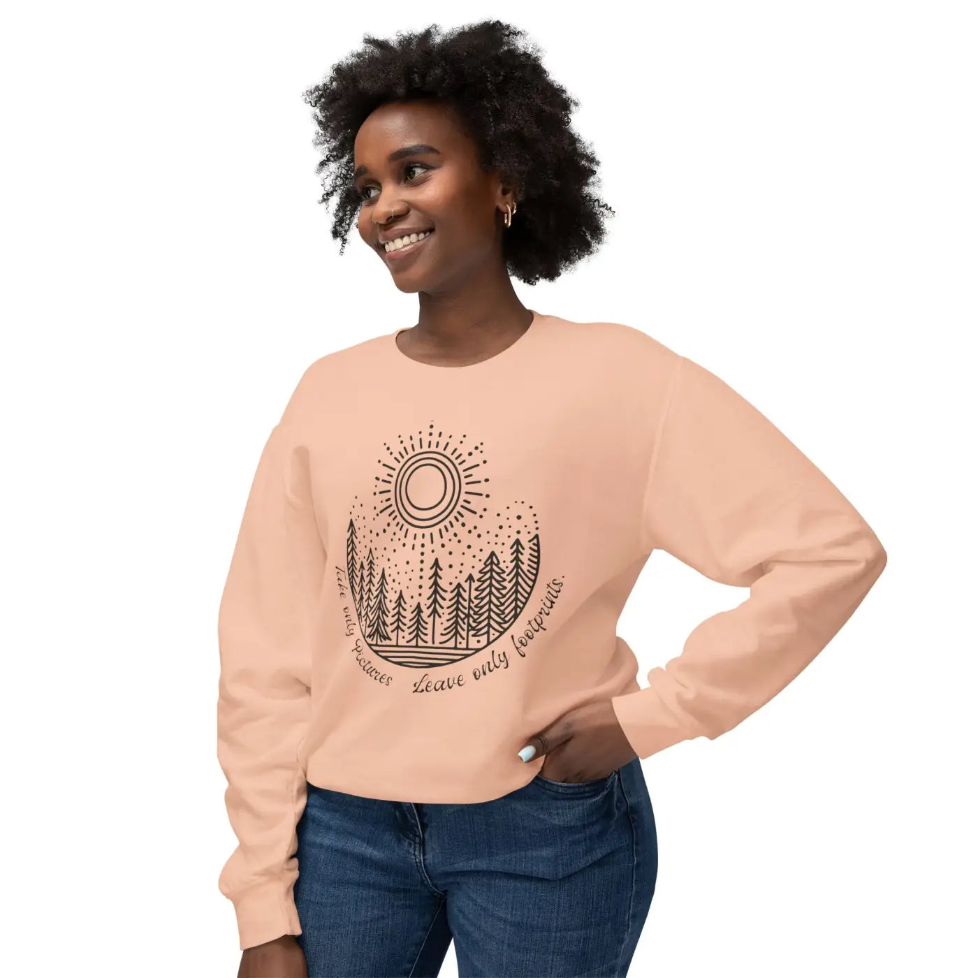 Lightweight Crewneck Sweatshirt - Nature Lovers Unisex - DipaliZ