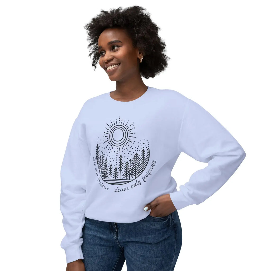 Lightweight Crewneck Sweatshirt - Nature Lovers Unisex - DipaliZ